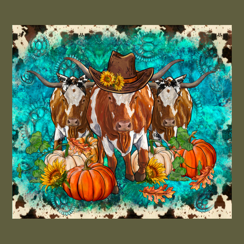 Fall Longhorn Cows Vintage Tee by RanaPortraitStore | Teevron