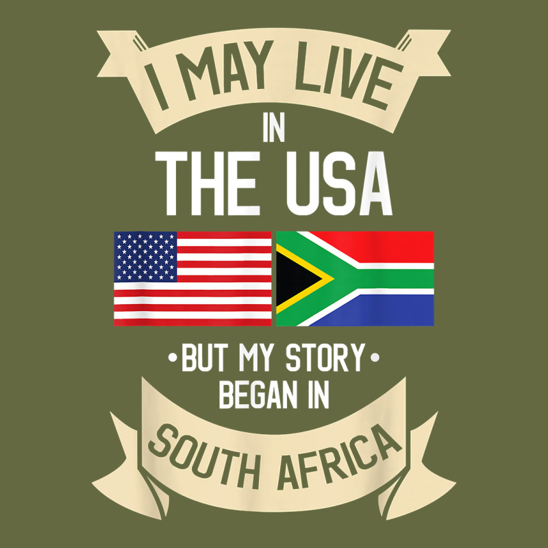 South Africa American Flag Usa South African Roots Gifts Long Sleeve Tee by trangStudio | Teevron
