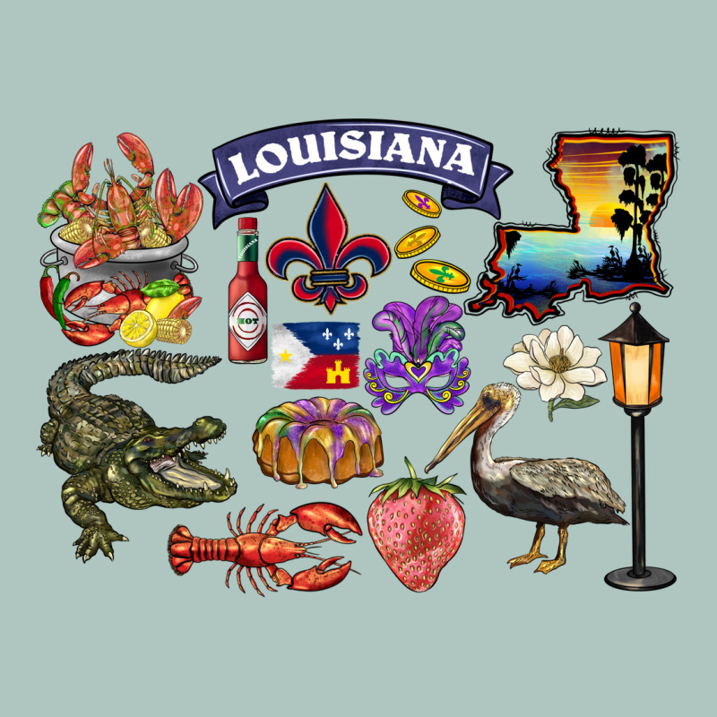 Preview Louisiana State Premium Sweatshirt by BarkalooDesign | Teevron