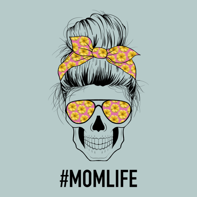 Yellow Flower On Pink Background Mom Skull Heavy Core Tee by Bettercallsaul | Teevron