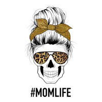 Glitter Patterned Leopard Mom Skull | Teevron
