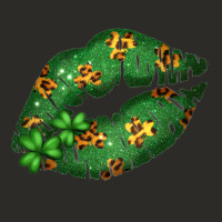 Green And Leopard Patterned Irish Day Lips Heavy Core Tee | Teevron