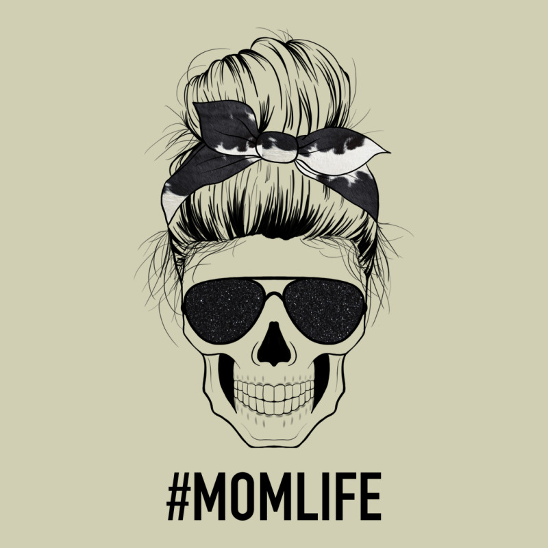 Black Glitter Cowhide Patterned Mom Skull Heavy Core Tee by Bettercallsaul | Teevron