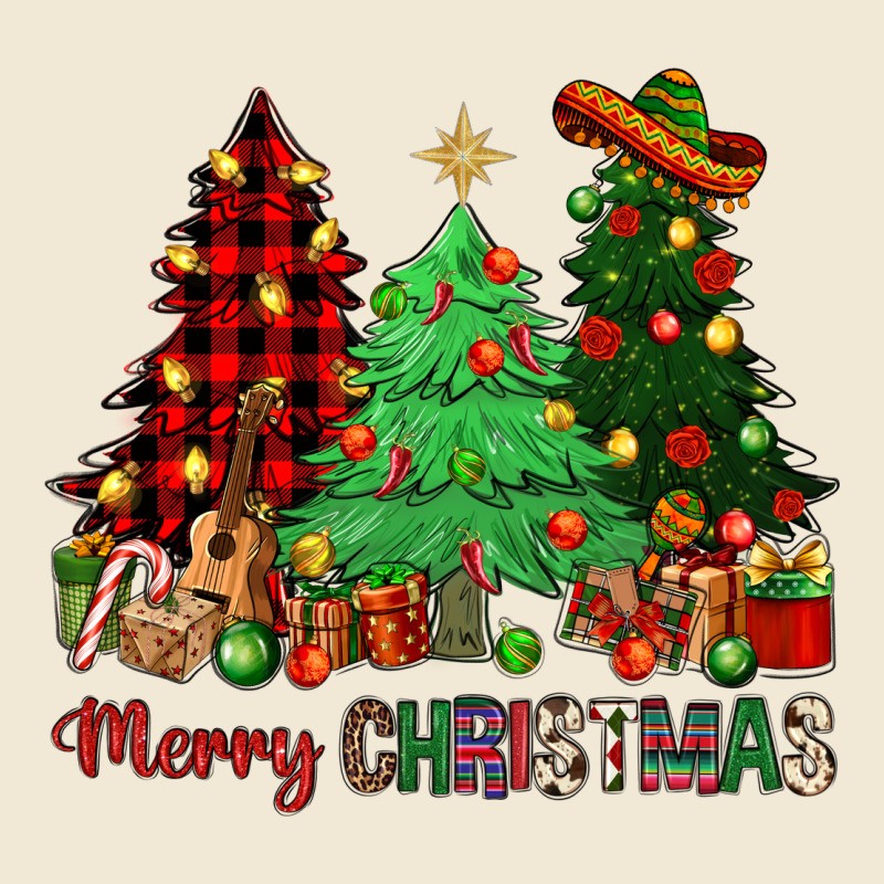 Merry Christmas Trees Ladies Tee by NancyCooperArtShop | Teevron