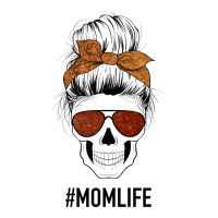 Glitter Western Patterned Mom Skull | Teevron