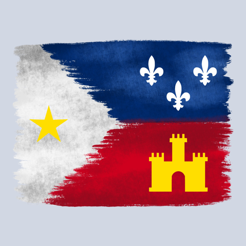 Louisiana Flag Background Premium Sweatshirt by BarkalooDesign | Teevron