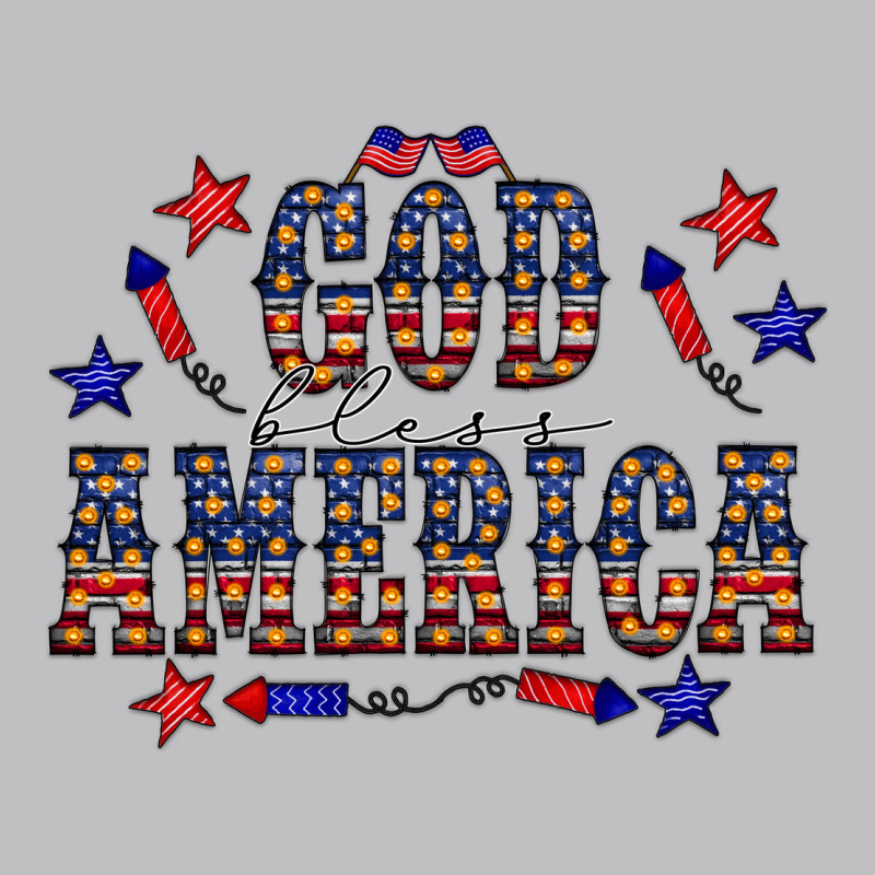 4 July God Bless America Western Long Sleeve Tee by CowCowDesign | Teevron