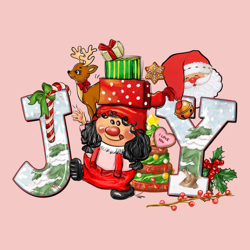 Christmas Joy Girl Gnome Urban Heavy Tee by CowGirlArtShop | Teevron