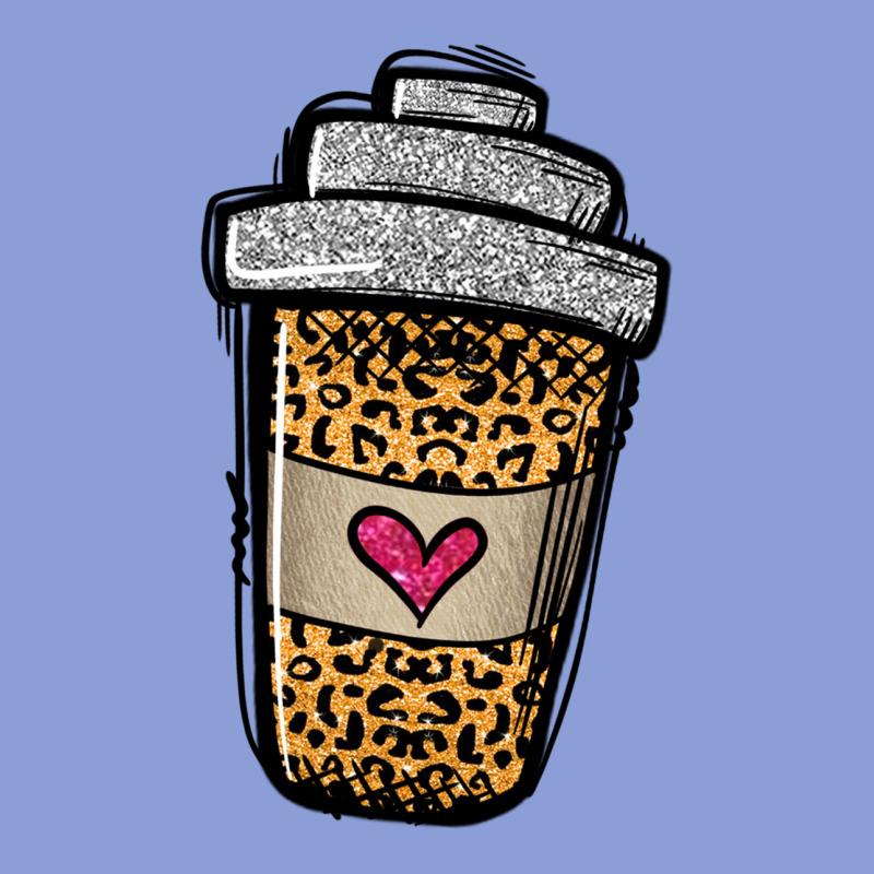 Leopard Glitter Coffee Cup Long Sleeve Tee by Jasminsmagicworld | Teevron