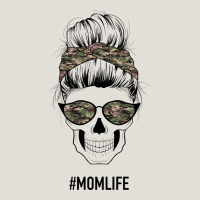 Feminine Camouflage Patterned Mom Skull Heavy Core Tee | Teevron