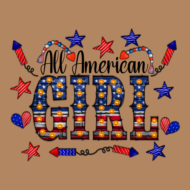 All American Girl Long Sleeve Tee by CowCowDesign | Teevron