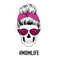 Pink Glitter, Leopard Pattern Mom Skull | Teevron
