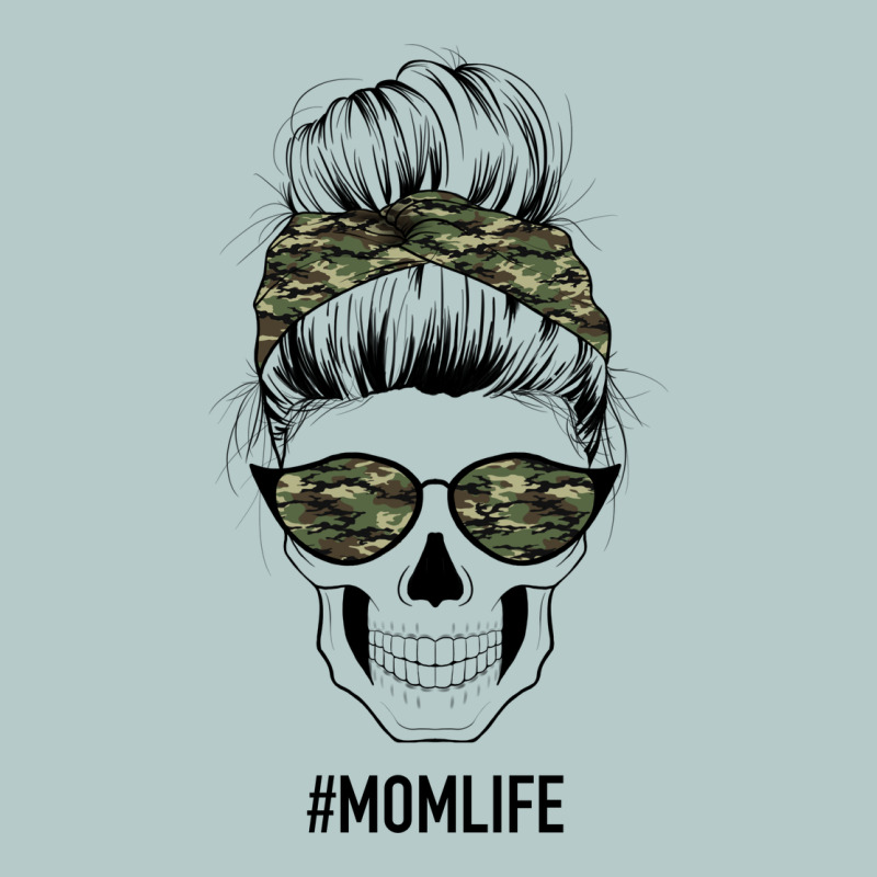 Camouflage Pattern Mom Skull Heavy Core Tee by Bettercallsaul | Teevron