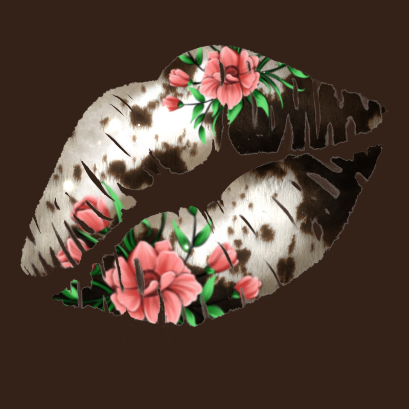 Cowhide And Flowers Lips Heavy Core Tee by Bettercallsaul | Teevron