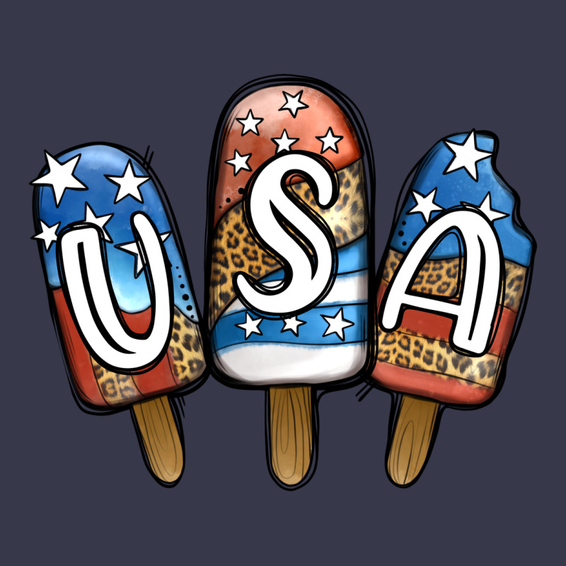 Usa Patriotic Leopard Popsicles Long Sleeve Tee by Jasminsmagicworld | Teevron