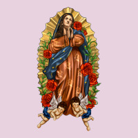 Lady Of Guadalupe With Roses Ladies Tee | Teevron