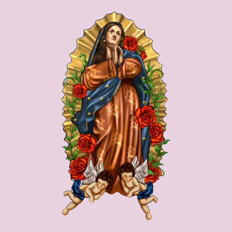 Lady Of Guadalupe With Roses Ladies Tee by texasbilliewilder | Teevron