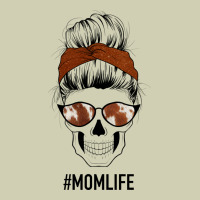 Western Brown Glitter Cowhide Patterned Mom Skull Heavy Core Tee | Teevron