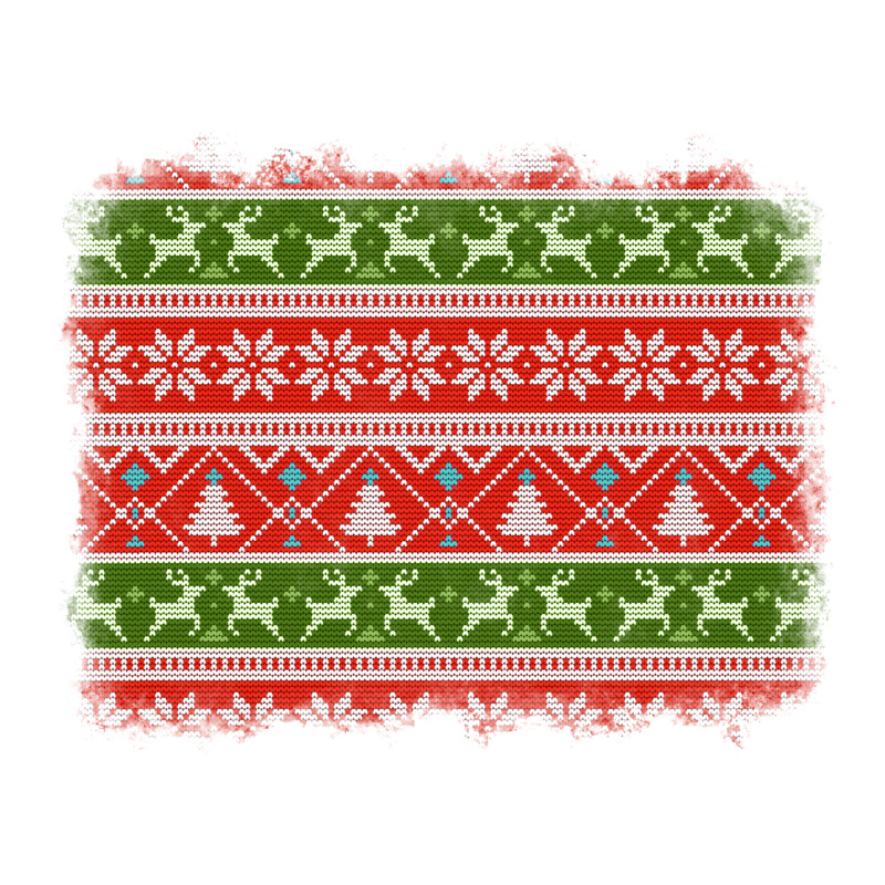 Knitted Christmas Reindeer Pine Tree Background Premium Tee by Jasminsmagicworld | Teevron
