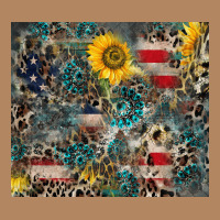 America Flag Leopard Gemstone Sunflower Long Sleeve Tee | Teevron