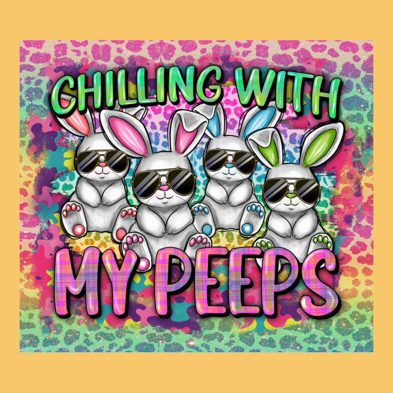 Easter Day Chilling With My Peeps Vintage Hoodie by CowGirlArtShop | Teevron