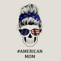 American Stars, American Flag Patterned Mom Skull Heavy Core Tee | Teevron