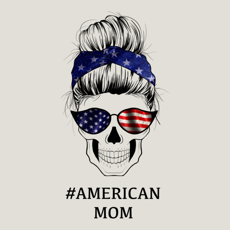 American Stars, American Flag Patterned Mom Skull Heavy Core Tee by Bettercallsaul | Teevron