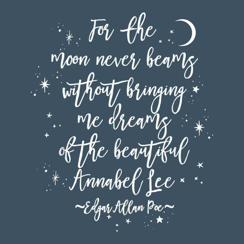 Edgar Allan Poe Literary Gift, Annabel Lee Quote Gothic Poet T Shirt Urban Heavy Tee by trangStudio | Teevron