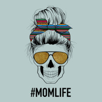 Western Glitter Aztec Patterned Mom Skull Heavy Core Tee | Teevron