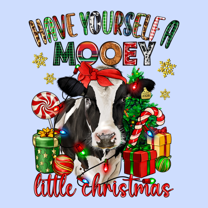 Have Yourself A Little Christmas Cow Urban Heavy Tee by CowGirlArtShop | Teevron
