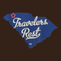 Travelers Rest South Carolina Sc Map Heavy Core Tee | Teevron