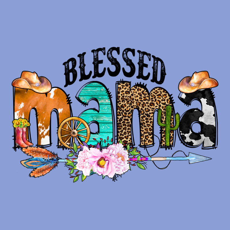 Blessed Mama Long Sleeve Tee by CowCowDesign | Teevron