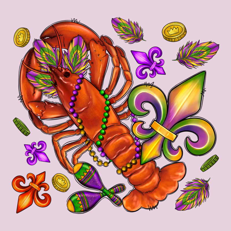 Crawfish And Fleur De Lis Ladies Tee by NancyCooperArtShop | Teevron