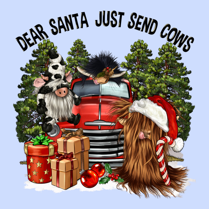 Dear Santa Just Send Cows Urban Heavy Tee by CowGirlArtShop | Teevron