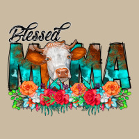 Blessed Mama Flowers Cow Long Sleeve Tee | Teevron
