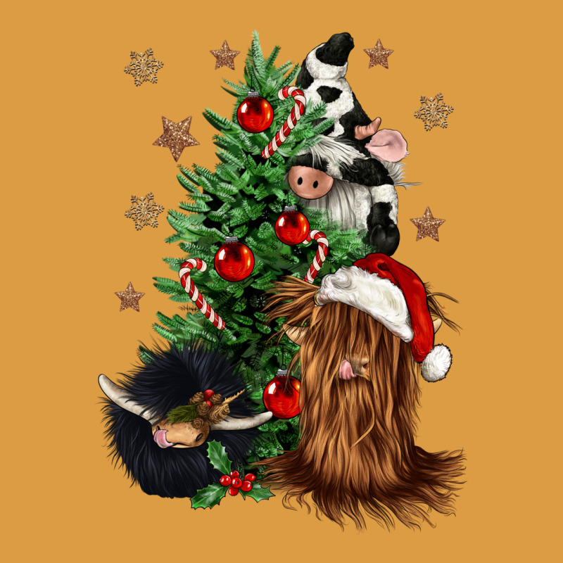 Heifer Cow Gnomies Christmas Tree Urban Heavy Tee by CowGirlArtShop | Teevron