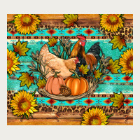 Fall Coop Animals Pumpkin Zipper Hoodie | Teevron