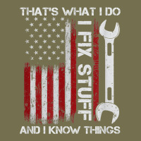 That_s What I Do I Fix Stuff And I Know Things American Flag Vintage Hoodie | Teevron