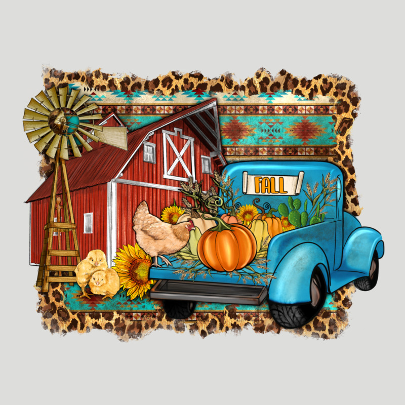 Farm Life Fall Barn And Truck Zipper Hoodie by Artiststas | Teevron