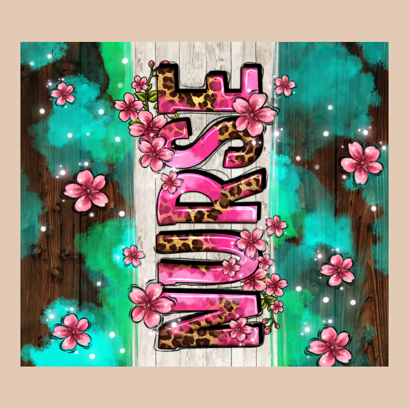 Pink Floral Nurse With Flowers Urban Hoodie by AdoDesignShop | Teevron