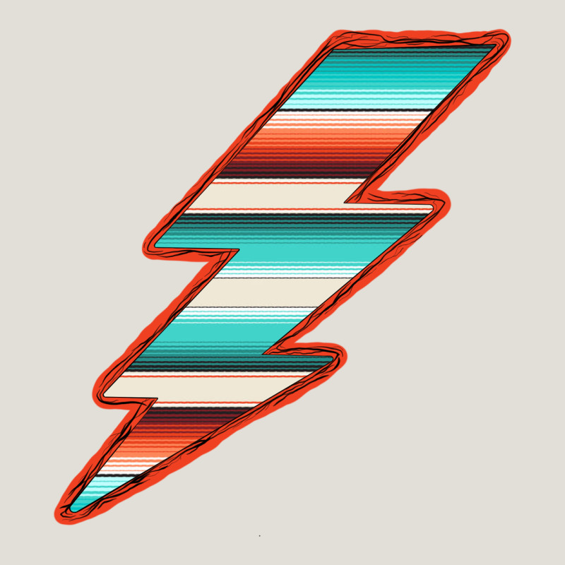Teal And Orange Serape Lightning Heavy Core Tee by Bettercallsaul | Teevron