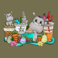 Easter Hippopotamus Coffee Cups Easter Day Vintage Hoodie | Teevron
