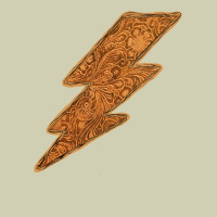 Western Vintage Pattern Lightning Heavy Core Tee | Teevron