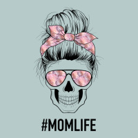 Pink Flower Mom Skull Heavy Core Tee | Teevron