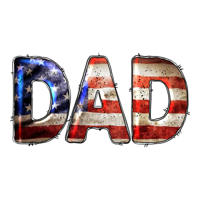 American Flag Dad 4th Of July Premium Hoodie by LillyAllenDesigns | Teevron