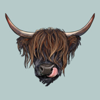 Black Highland Cow Heavy Core Tee | Teevron