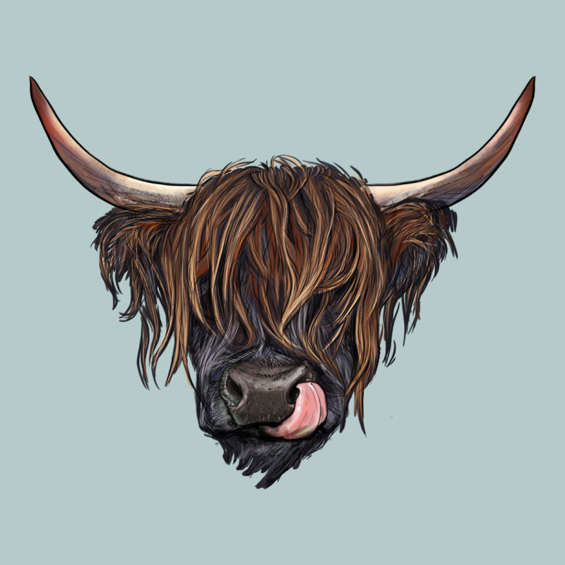 Black Highland Cow Heavy Core Tee by RanaPortraitStore | Teevron