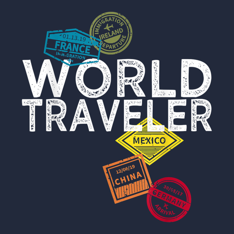 World Traveler Passport Stamp Gift Shirt For Men And Women T Shirt Premium Sweatshirt by trangStudio | Teevron