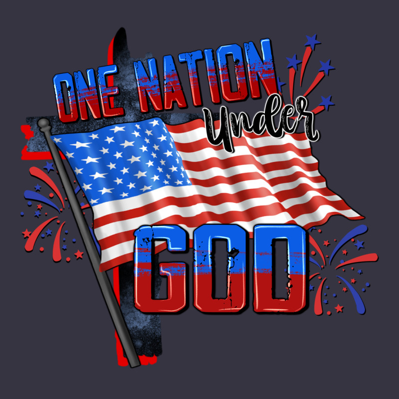 One Nation Under God 4th Of July Vintage Hoodie by CowGirlArtShop | Teevron