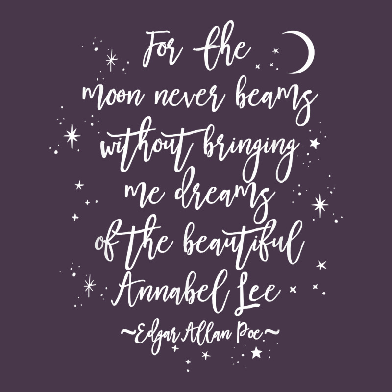 Edgar Allan Poe Literary Gift, Annabel Lee Quote Gothic Poet T Shirt Heavyweight Hoodie by trangStudio | Teevron